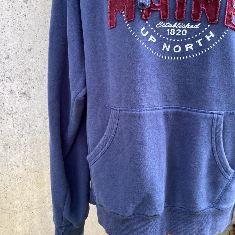 Blue 84 Blue Hoodie with Red and White Embroidery Maine - Picture 8 of 16